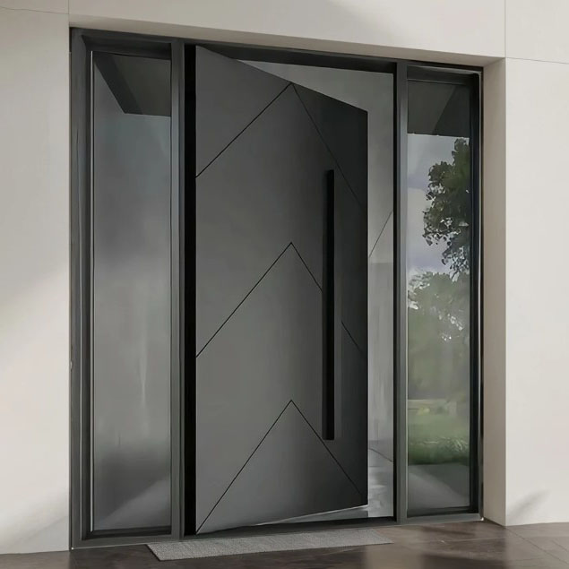 Porta de entrada de liga de alumínio